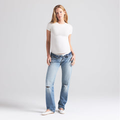 COTTON JERSEY MATERNITY T-SHIRT | MARBLE
