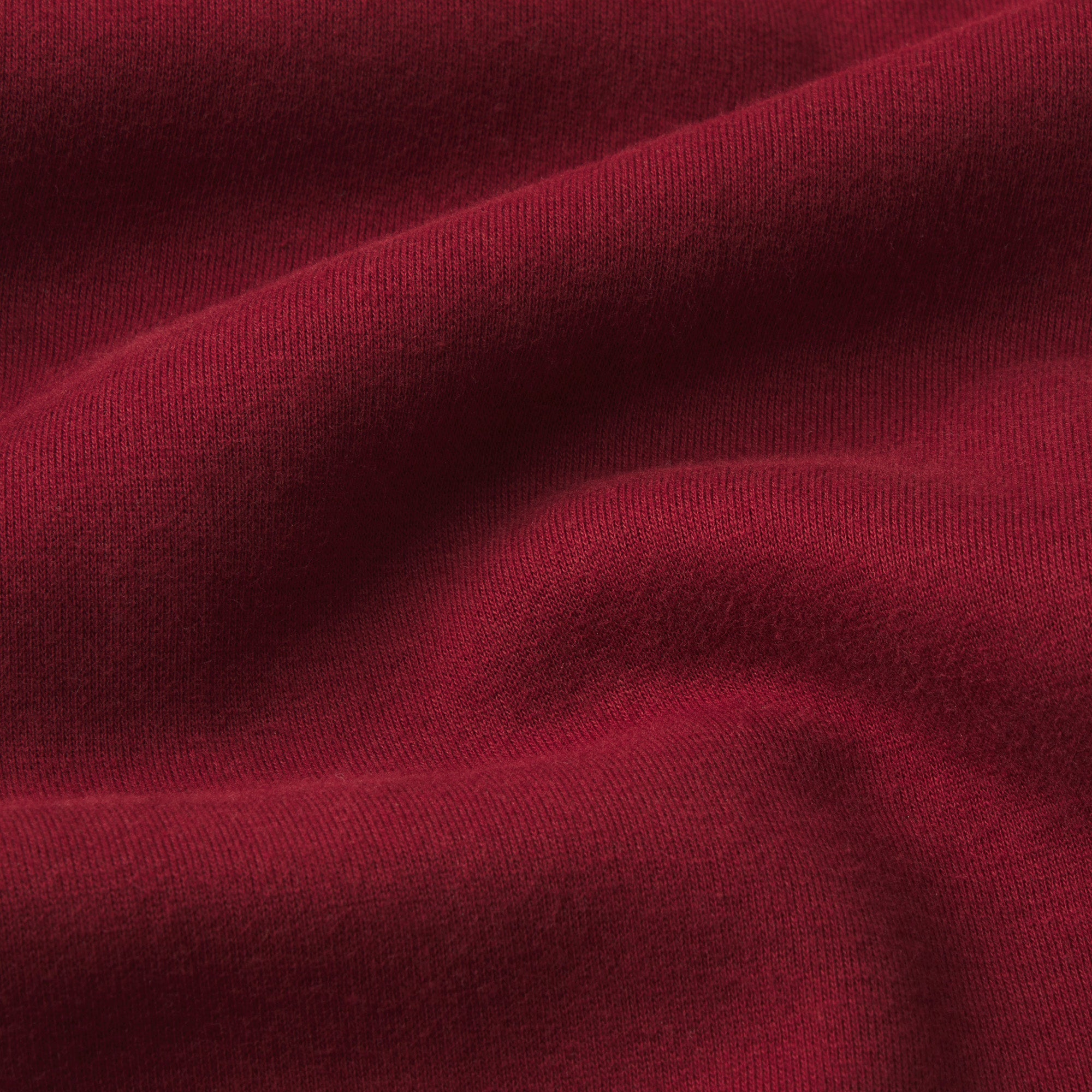 COTTON FLEECE CREWNECK | MERLOT