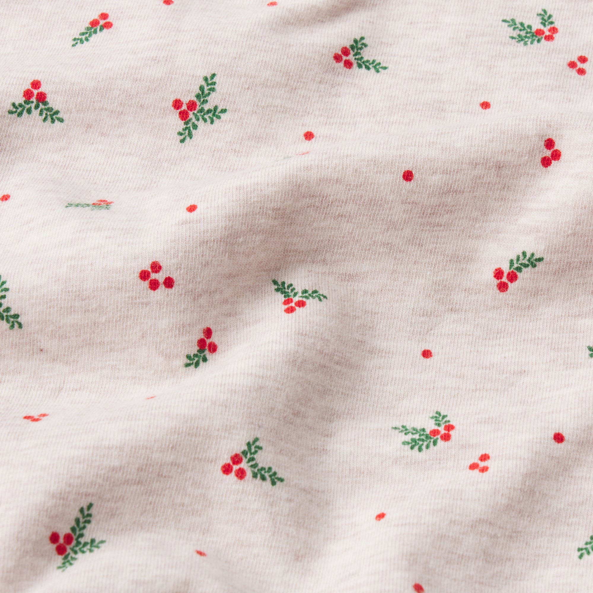 COTTON JERSEY CAMI | OATMEAL HEATHER HOLLY PRINT