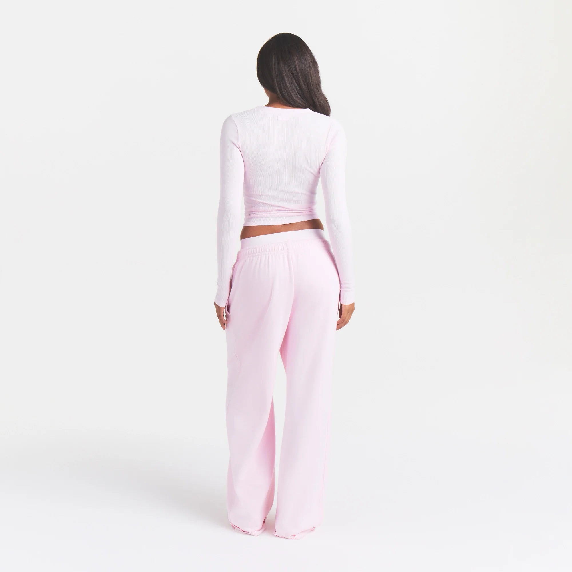COTTON RIB ZIP UP TOP | CHERRY BLOSSOM