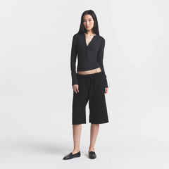 COTTON JERSEY HENLEY LONG SLEEVE | SOOT
