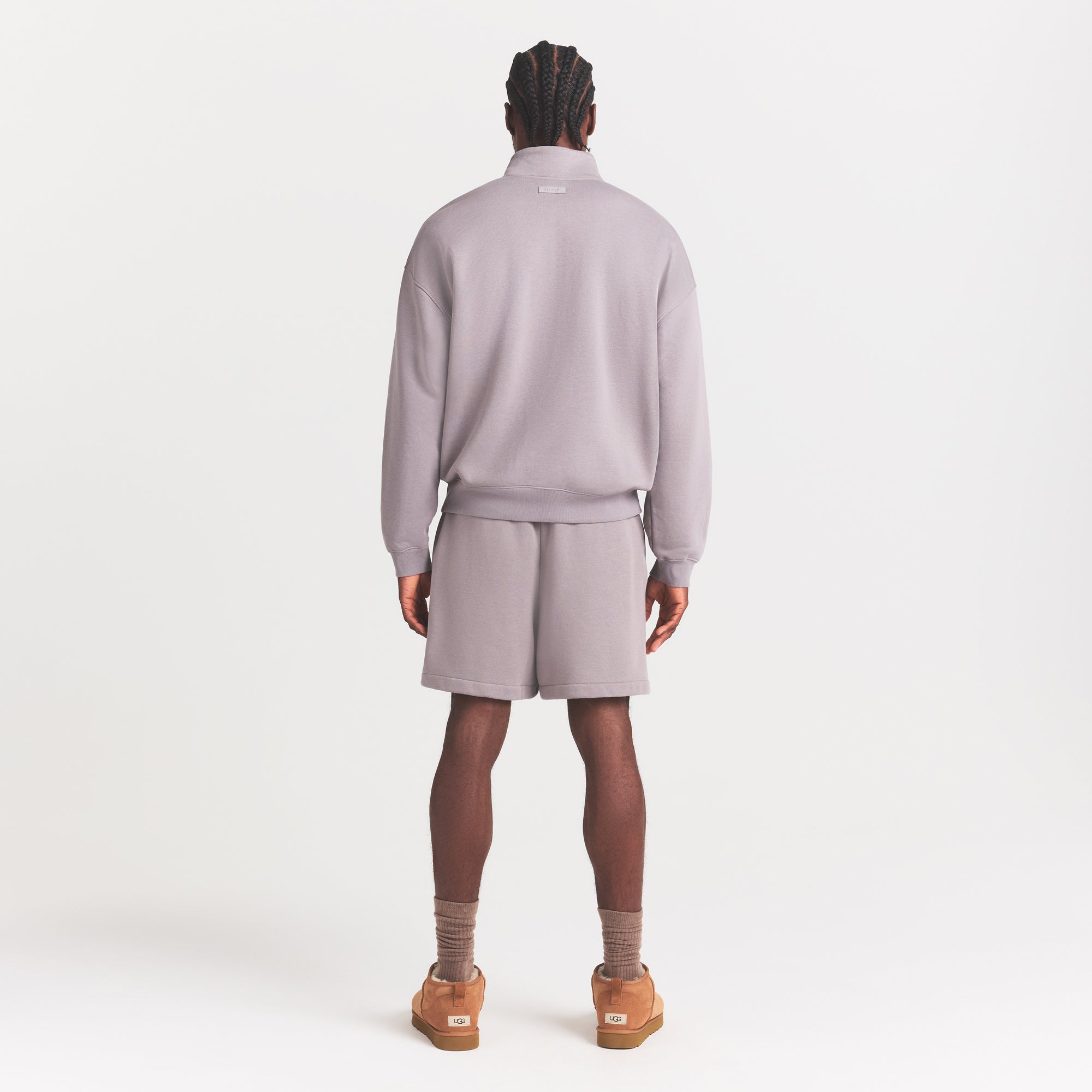 FLEECE LOUNGE MENS RELAXED QUARTER ZIP | SHADOW