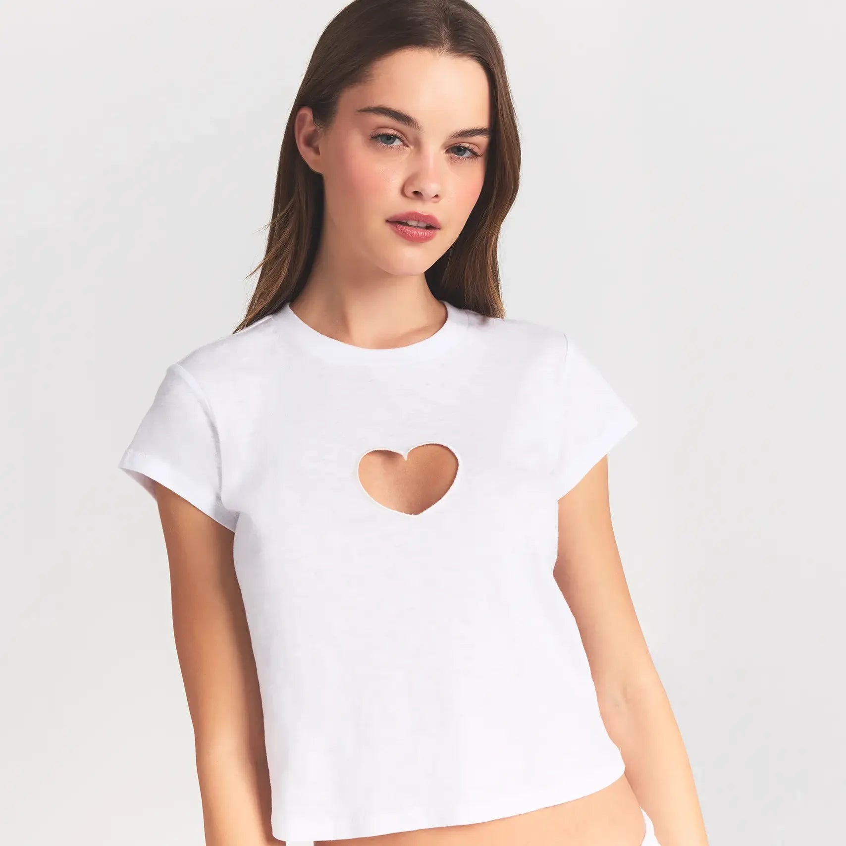 WORN IN JERSEY BABY HEART T-SHIRT | SNOW