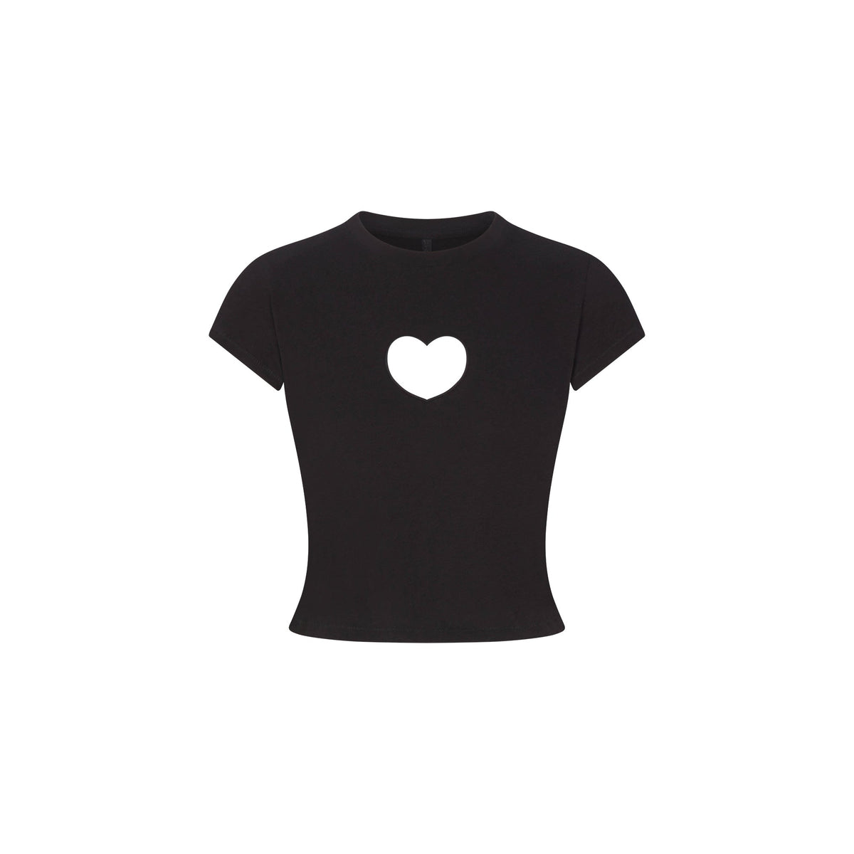 WORN IN JERSEY BABY HEART T-SHIRT | WASHED ONYX