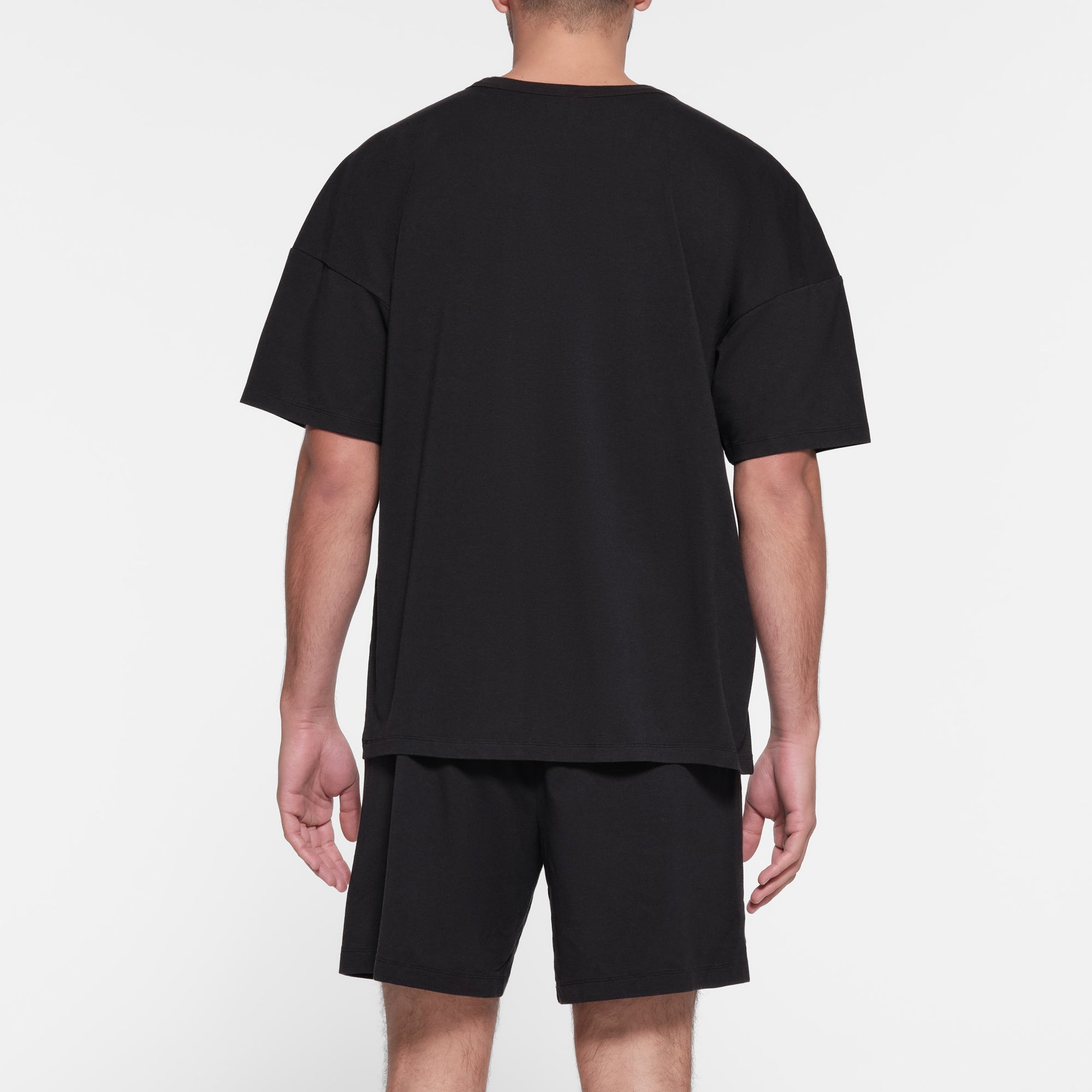 JERSEY LOUNGE MENS OVERSIZED T-SHIRT | OBSIDIAN