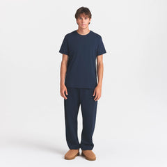 SKIMS COTTON MENS CLASSIC T-SHIRT | NAVY