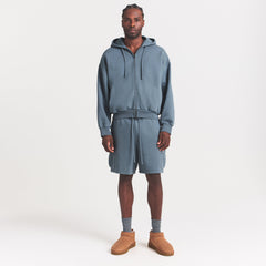 HEAVYWEIGHT FLEECE MENS ZIP UP HOODIE | KYANITE
